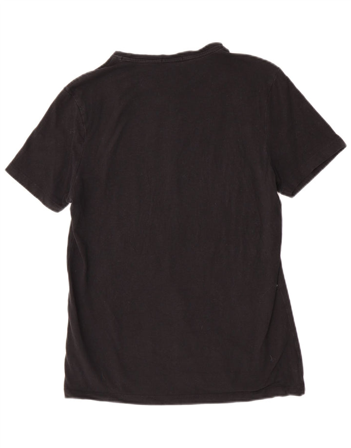 Liu Jo Ανδρικό γραφικό T-Shirt Top Μικρό μαύρο βαμβακερό