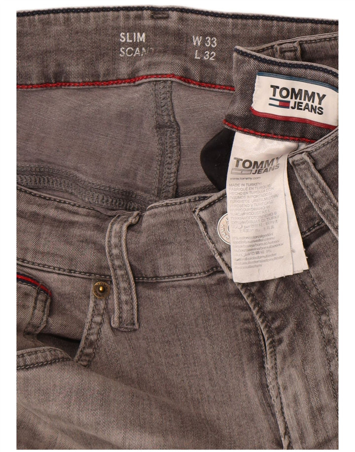 Tommy Hilfiger Ανδρικό Slim Jeans W33 L32 Γκρι βαμβακερό