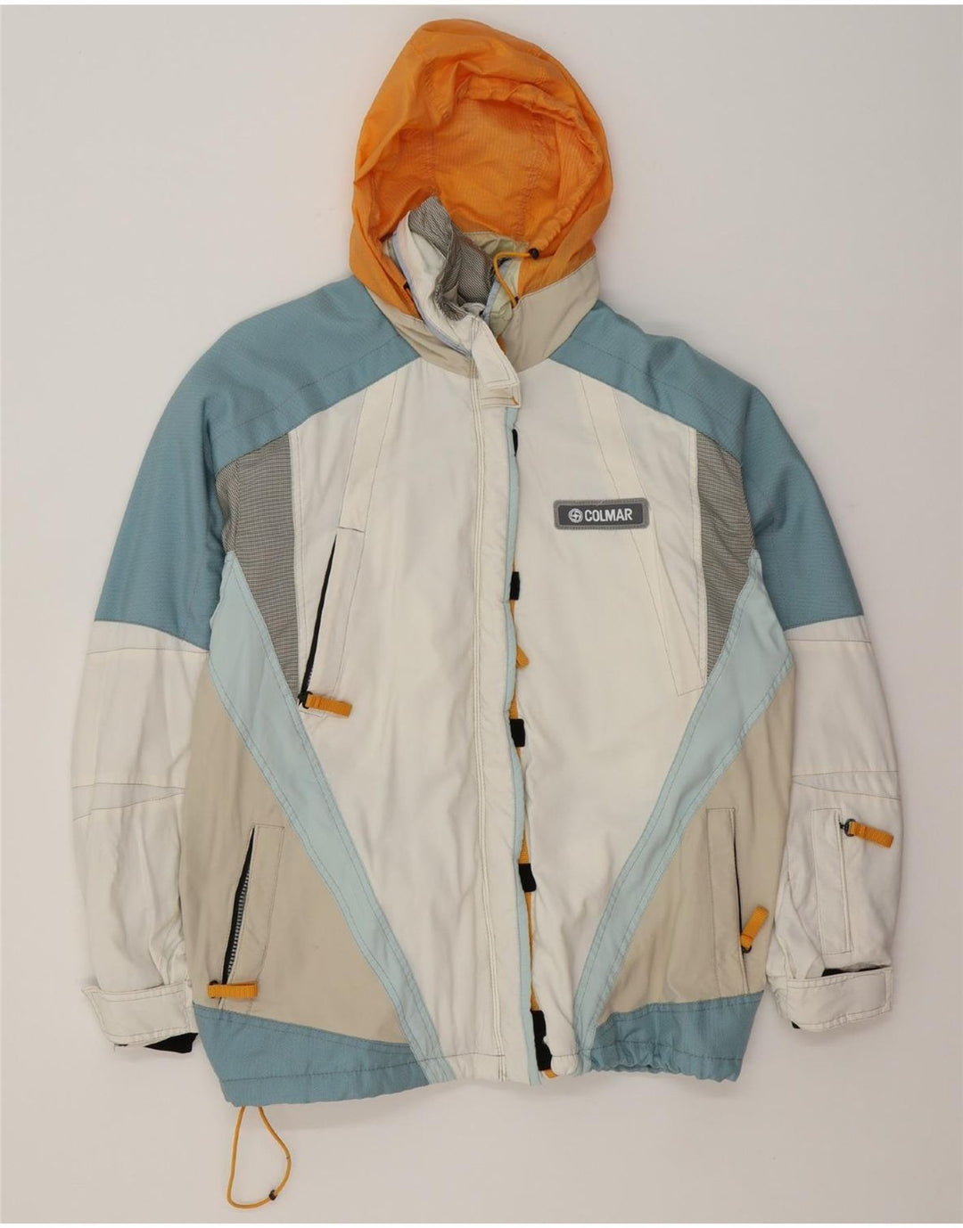 COLMAR Womens Windbreaker Jacket IT 46 Large Multicoloured Colourblock Vintage Colmar and Second-Hand Colmar from Messina Hembry 