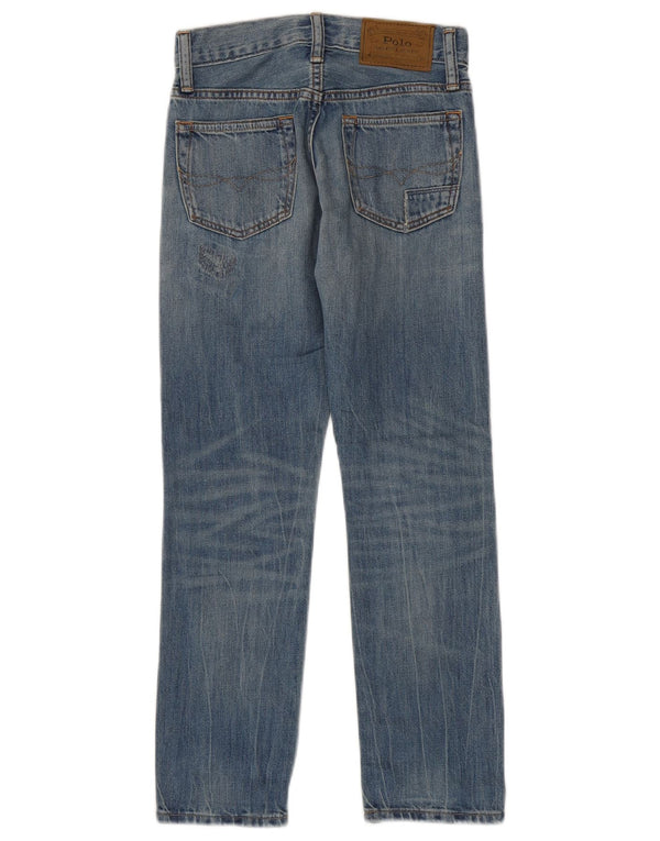Polo Ralph Lauren Boys Distressed Straight Jeans 7-8 ετών W24 L24 Blue