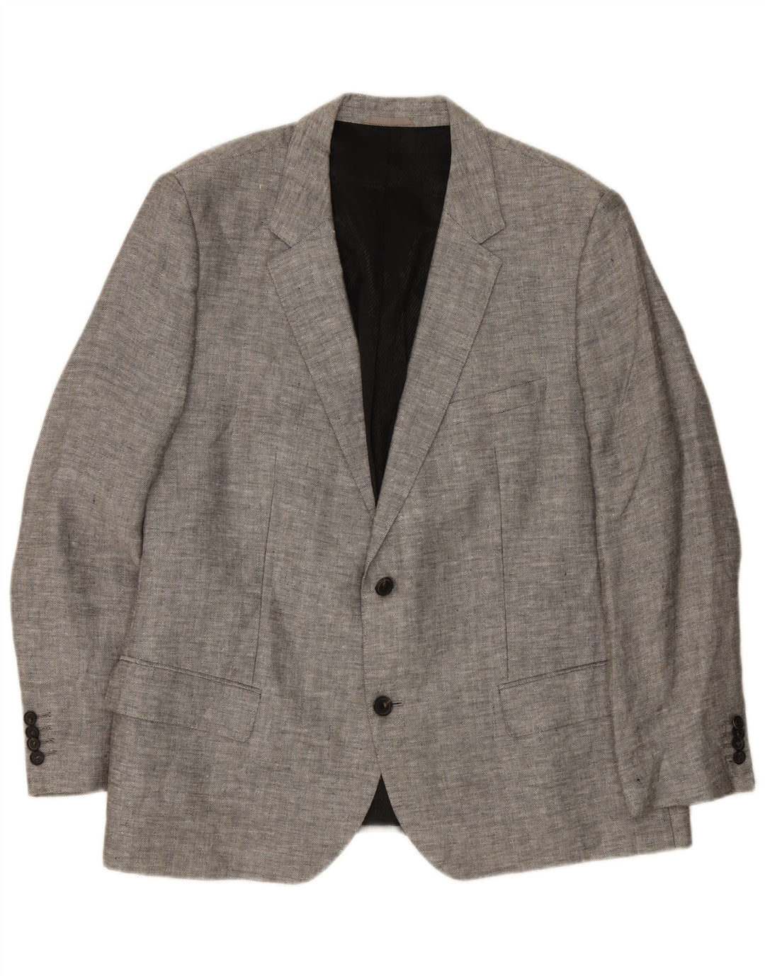 Ανδρικό σακάκι σακάκι με 2 κουμπιά Hugo Boss EU 62 6XL Γκρι λινό