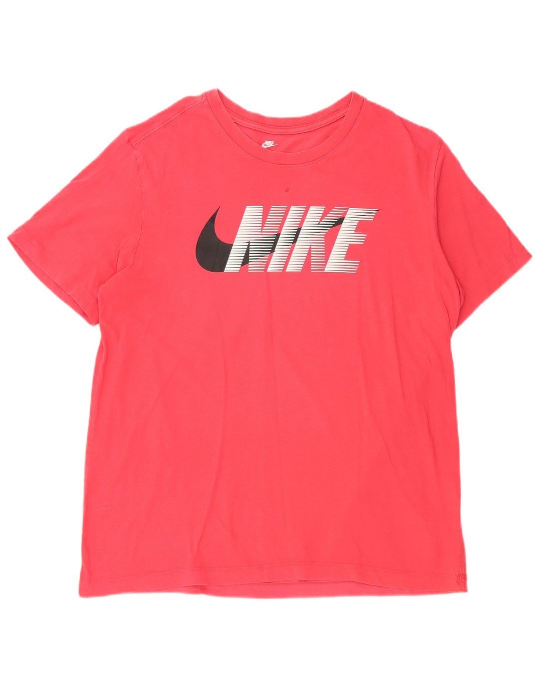 Ανδρικό γραφικό T-Shirt NIKE Top μεγάλο ροζ βαμβακερό