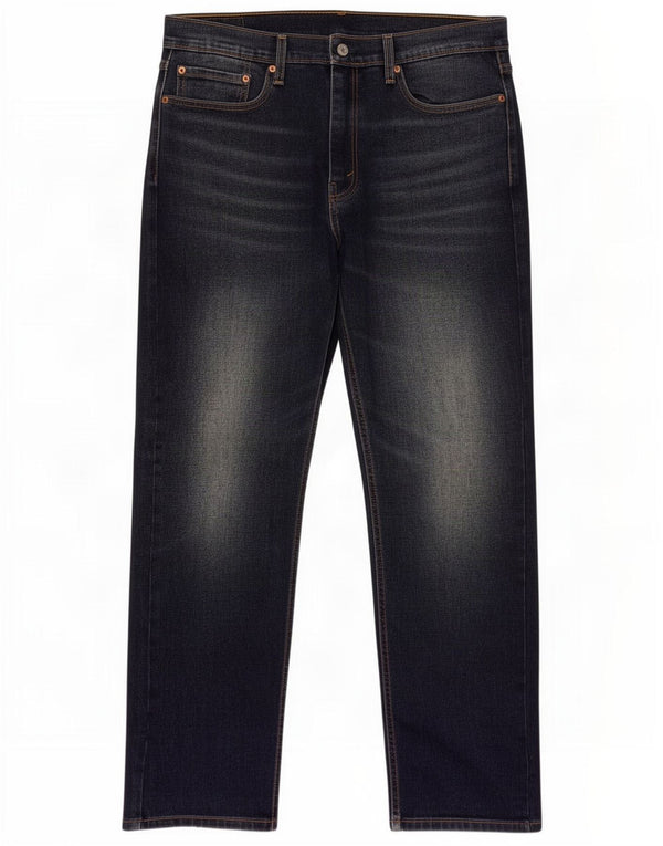 Levi's Mens 502 Tapered Jeans W36 L32 Navy Blue Cotton
