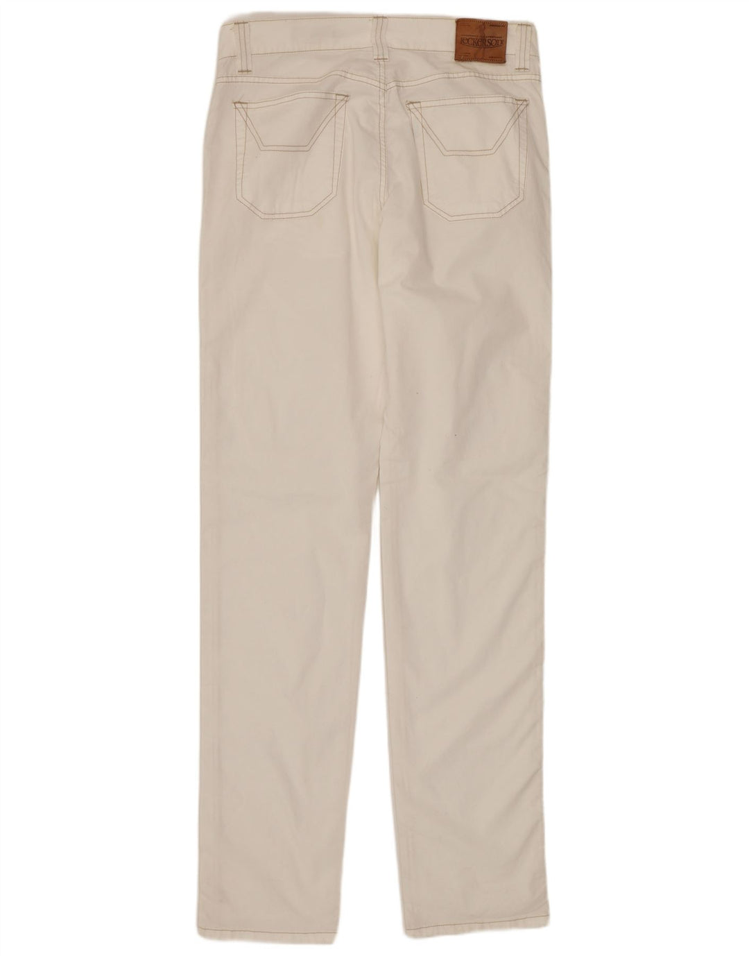 JECKERSON Γυναικείο Slim Jeans W31 L34 Λευκό βαμβακερό