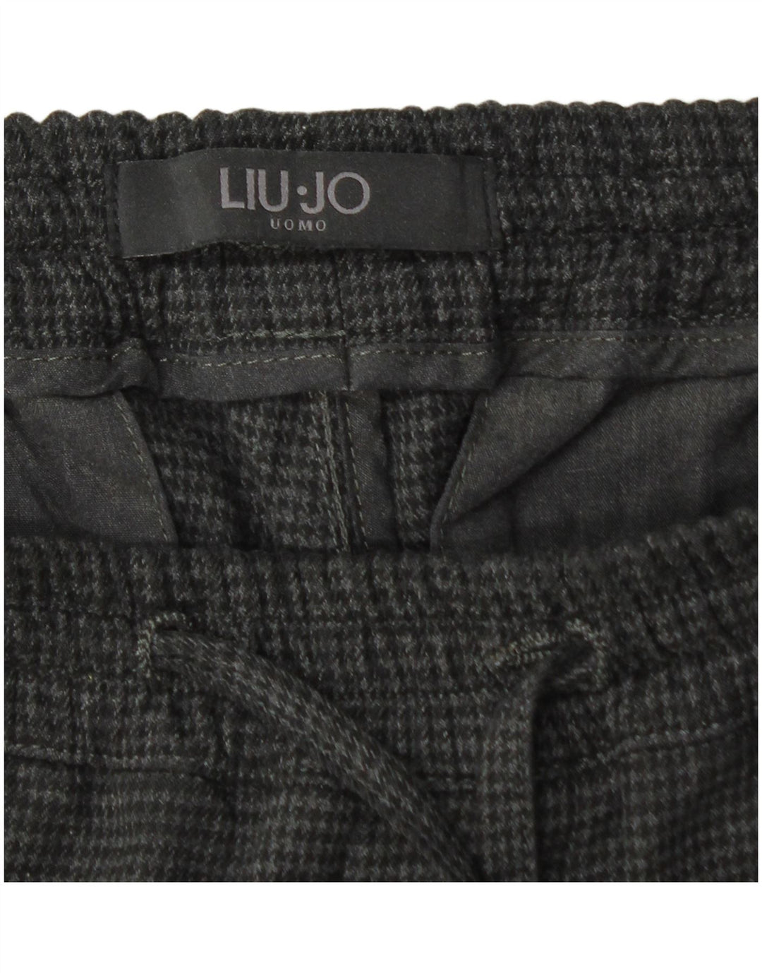 Liu Jo Mens Joggers Chino Παντελόνι W30 L27 Grey Houndstooth