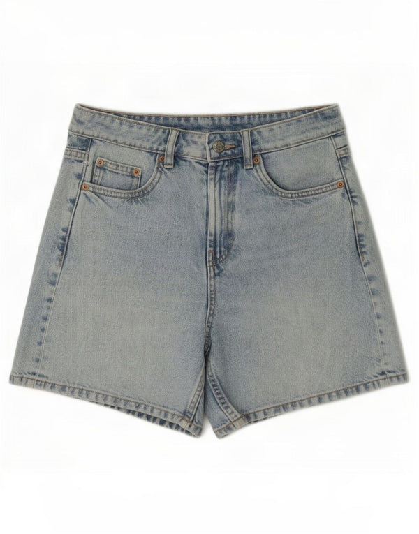 Zara Γυναικείο Ψηλόμεσο Σορτσάκι τζιν EU 36 XS W26 Μπλε βαμβακερό