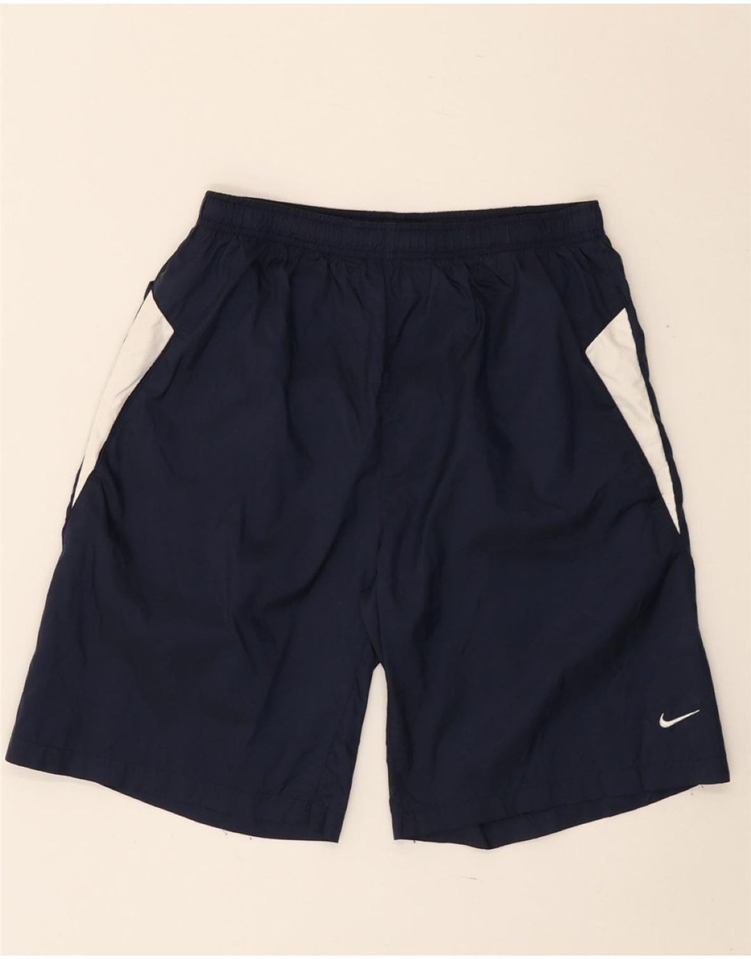 Αθλητικά σορτς NIKE για αγόρια 13-14 ετών XL Navy Blue Colorblock Nylon