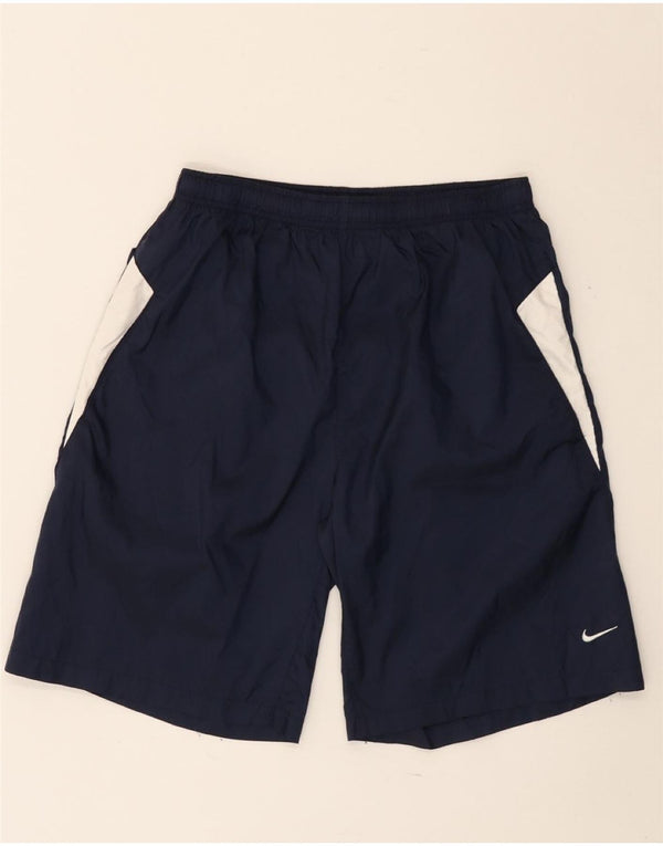 Αθλητικά σορτς NIKE για αγόρια 13-14 ετών XL Navy Blue Colorblock Nylon