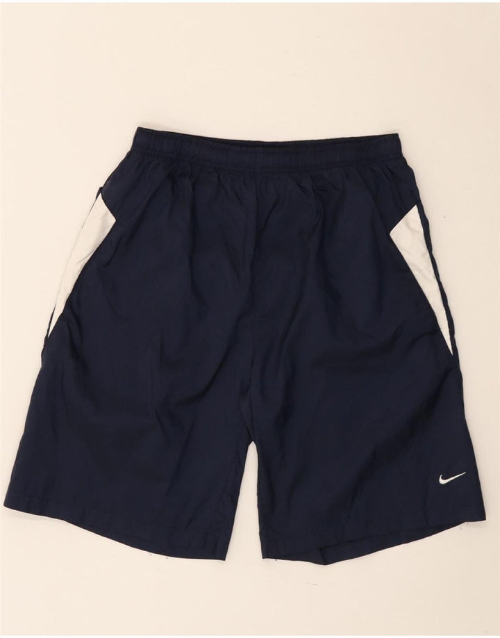 Αθλητικά σορτς NIKE για αγόρια 13-14 ετών XL Navy Blue Colorblock Nylon