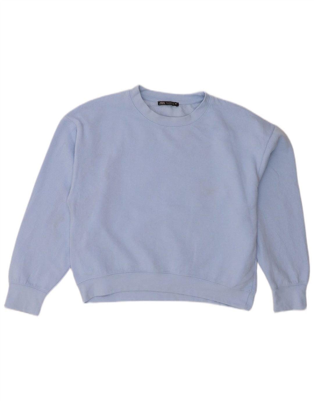 Zara Γυναικεία φούτερ μεγάλου μεγέθους Jumper UK 10 Small Blue Polyester