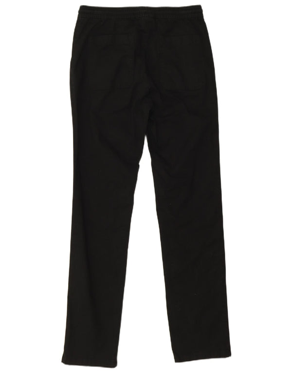 Ανδρικό ίσιο καθημερινό παντελόνι Marks & Spencer Small W30 L32 μαύρο βαμβακερό