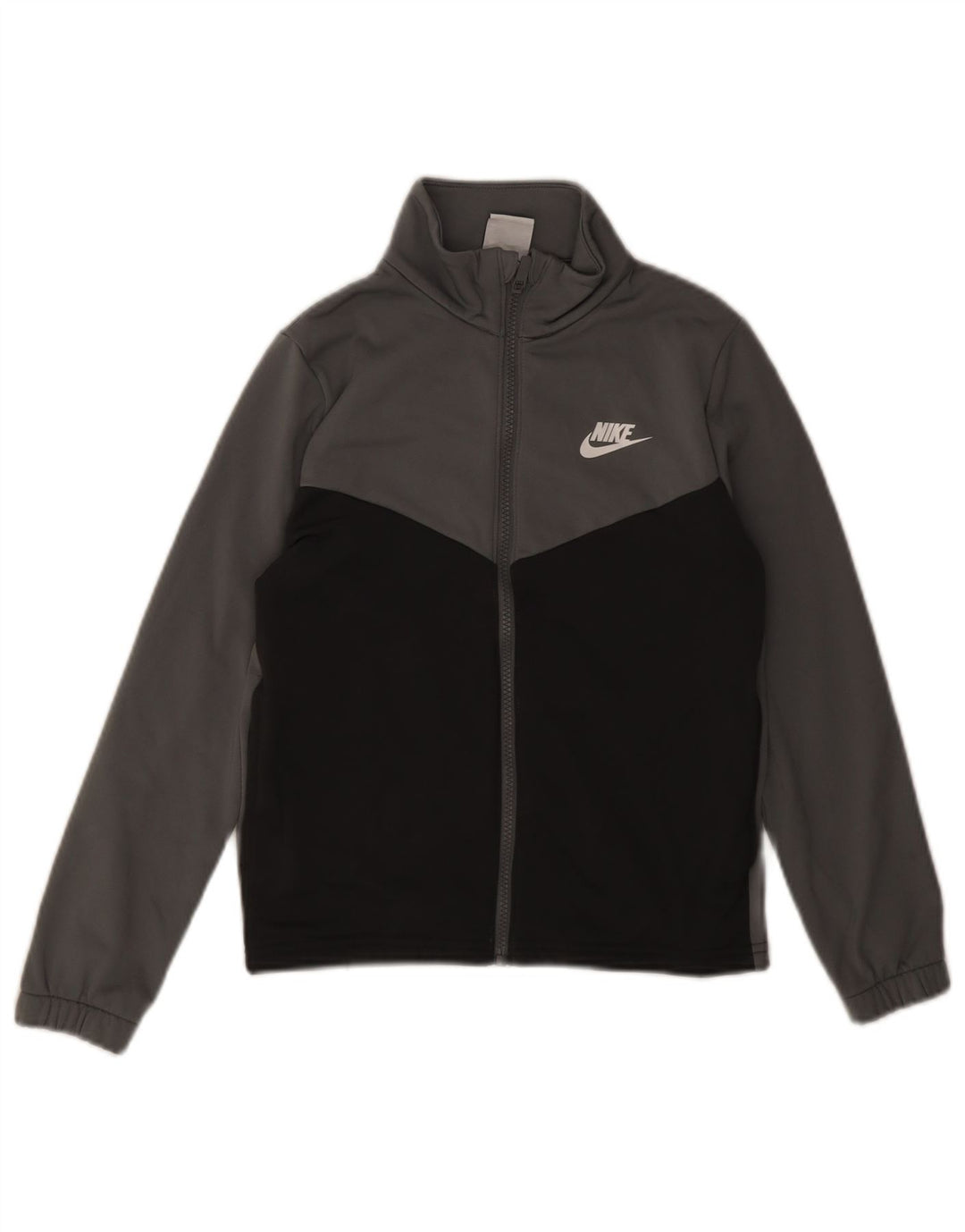 Μπουφάν Nike Boys Graphic αθλητική φόρμα 10-11 ετών μεσαίου γκρι χρώματος