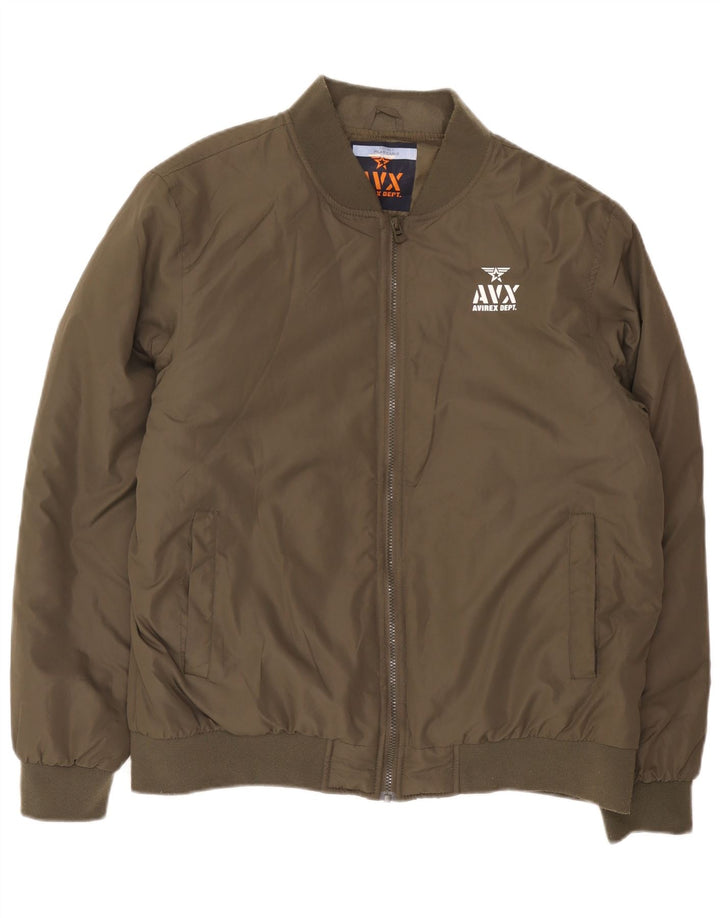 Ανδρικό μπουφάν Avirex Bomber UK 42 XL Khaki Polyester