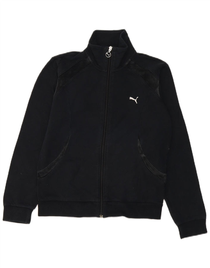 Puma Γυναικεία αθλητική φόρμα Top Jacket UK 14 Large Black Cotton