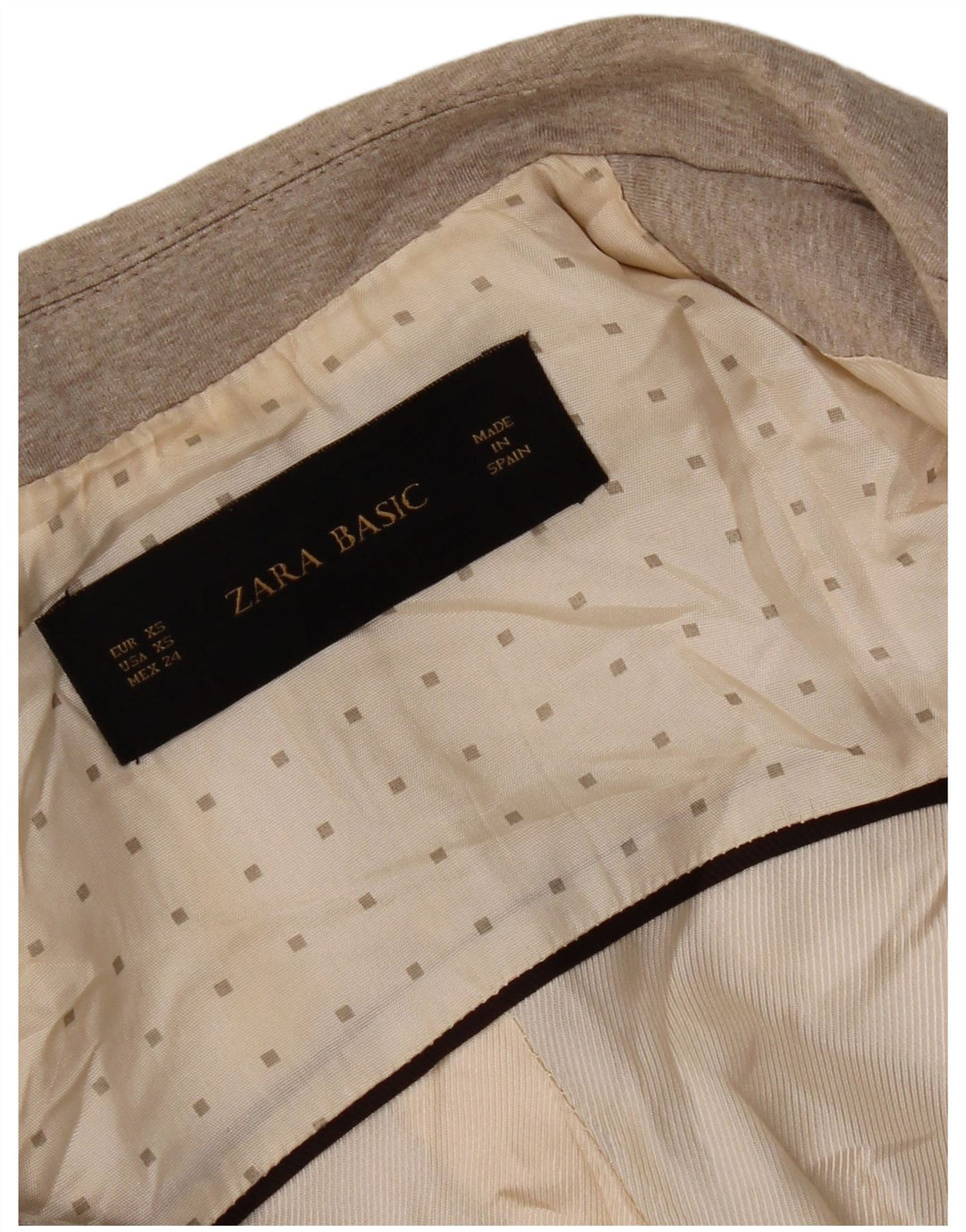 Zara Γυναικείο Μπουφάν 1 Button Blazer UK 6 XS Beige