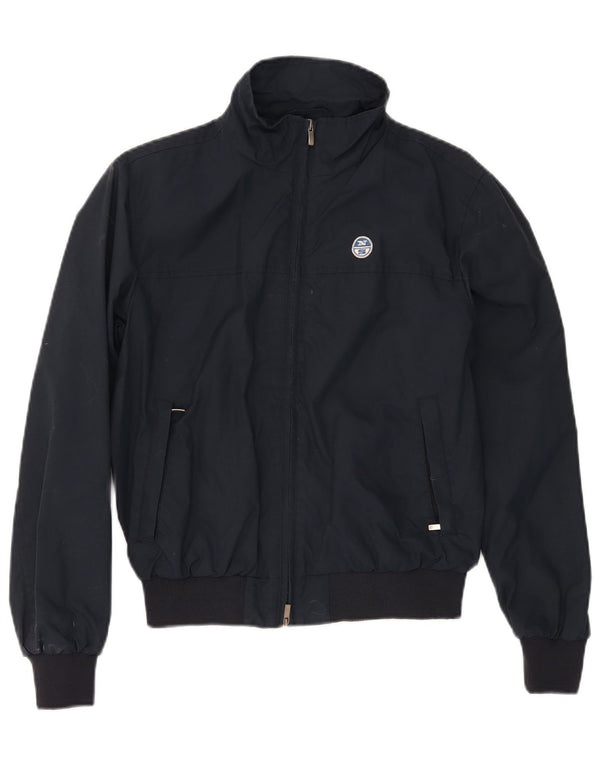 North Sails Mens Bomber Jacket UK 36 Small Navy Blue Polyamide