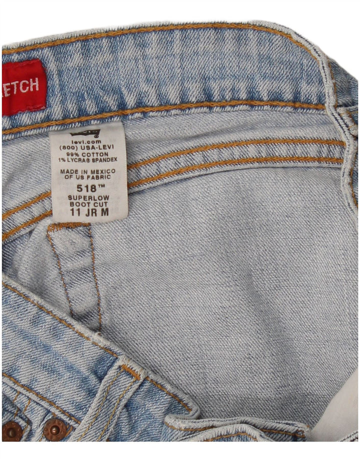 Γυναικείο σορτς Levi's 518 Super Low Jenim Medium W32 Μπλε βαμβακερό