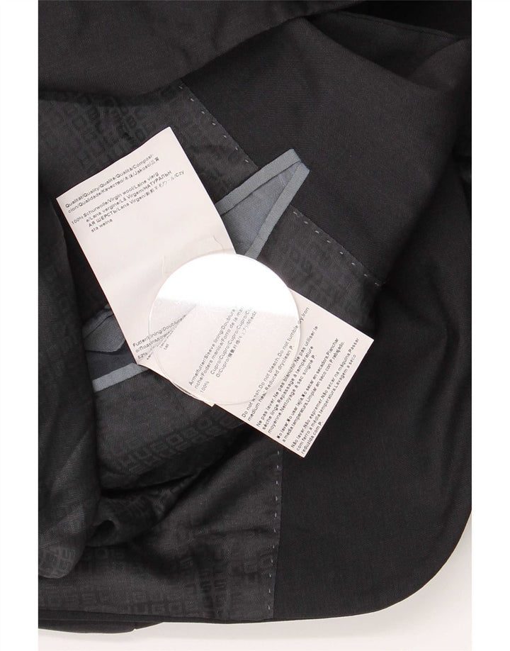 Ανδρικό σακάκι σακάκι Hugo Boss με 2 κουμπιά EU 48, παρθένο μαλλί μεσαίου μπλε