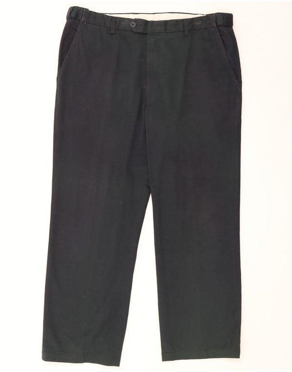 Marks & Spencer Mens Blue Harbour Straight Chino Παντελόνι W38 L29 Navy