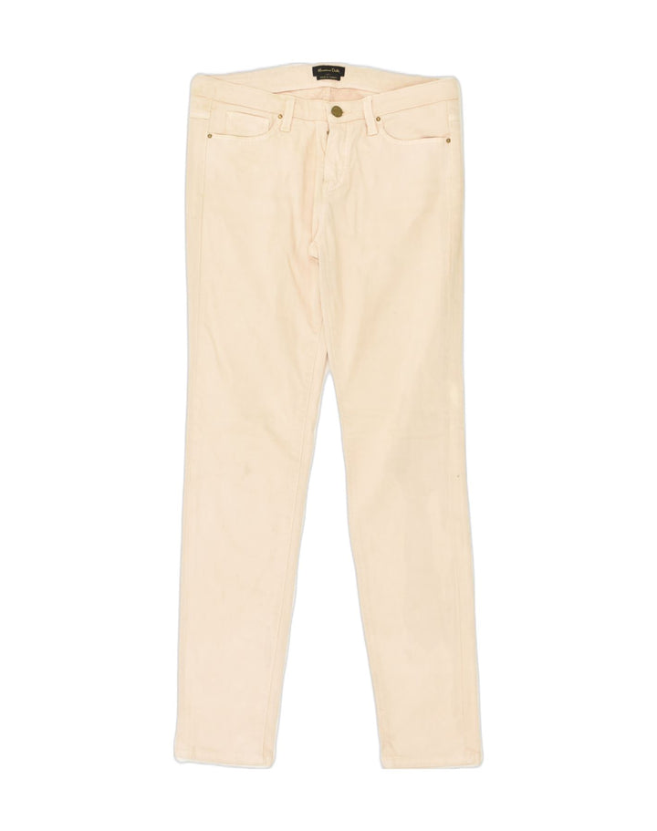 MASSIMO DUTTI Womens Slim Jeans US 6 Medium W28 L30 Pink Cotton | Vintage Massimo Dutti | Thrift | Second-Hand Massimo Dutti | Used Clothing | Messina Hembry 
