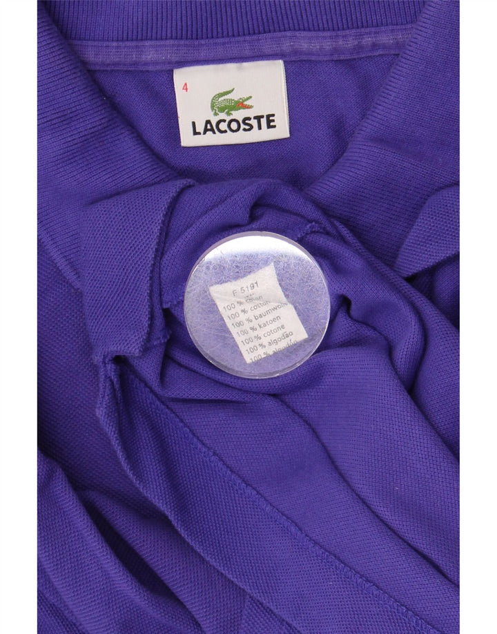 Ανδρικό πουκάμισο Polo Lacoste, Μέγεθος 4, Βαμβακερό μεσαίο μωβ