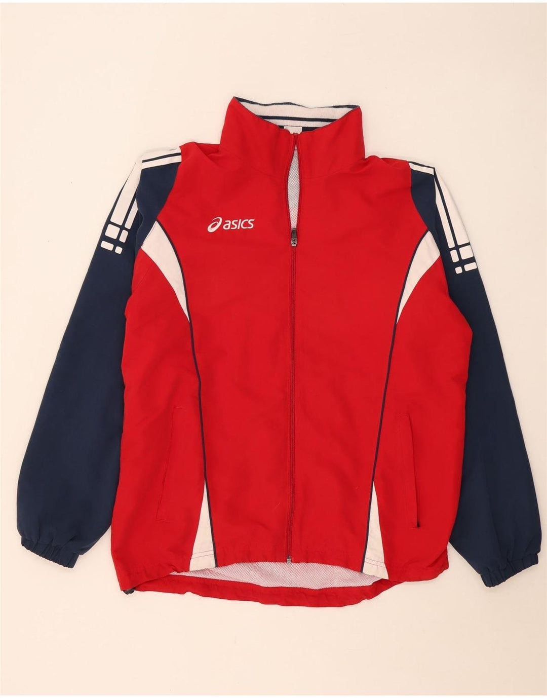 Ανδρική φόρμα Asics Top μπουφάν με μεγάλο κόκκινο χρώμα, πολυεστέρας