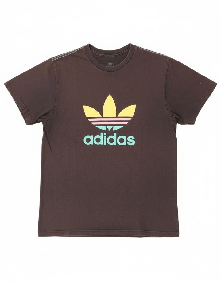 Ανδρικό γραφικό T-Shirt Adidas Top Medium Μαύρο