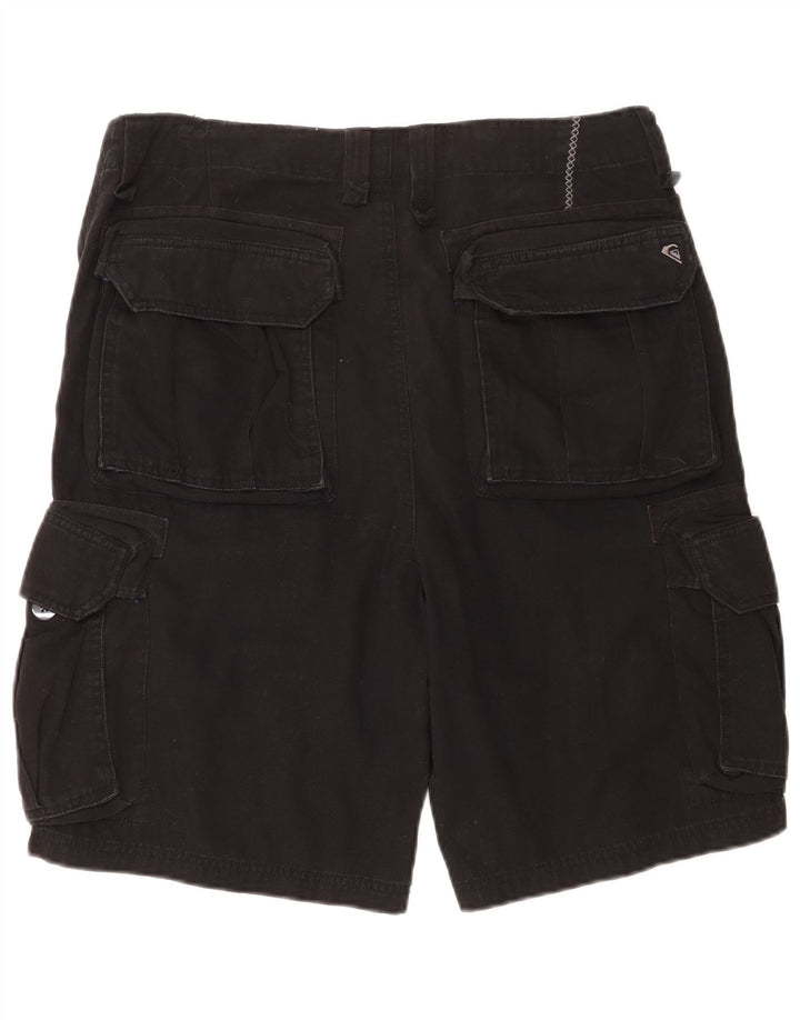 Ανδρικό σορτς Cargo Quiksilver W34 μεγάλο μαύρο βαμβακερό