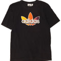 Ανδρικό γραφικό T-Shirt Adidas Top Μικρό μαύρο βαμβακερό