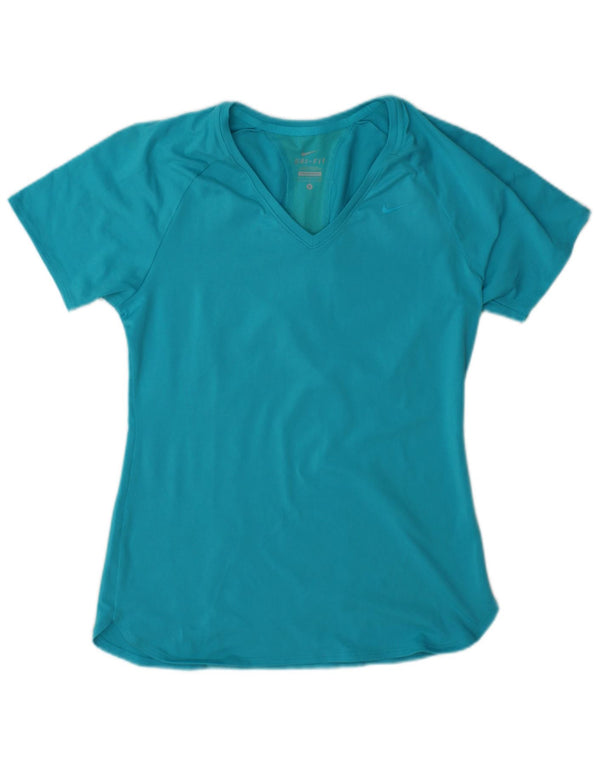 Γυναικείο T-shirt Nike Dri Fit Top UK 10 Small Blue