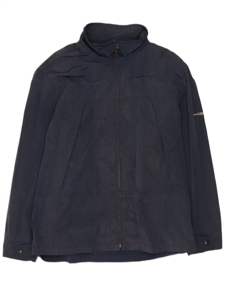 Ανδρικό μπουφάν Trussardi Rain IT 52 XL Navy Blue Polyamide
