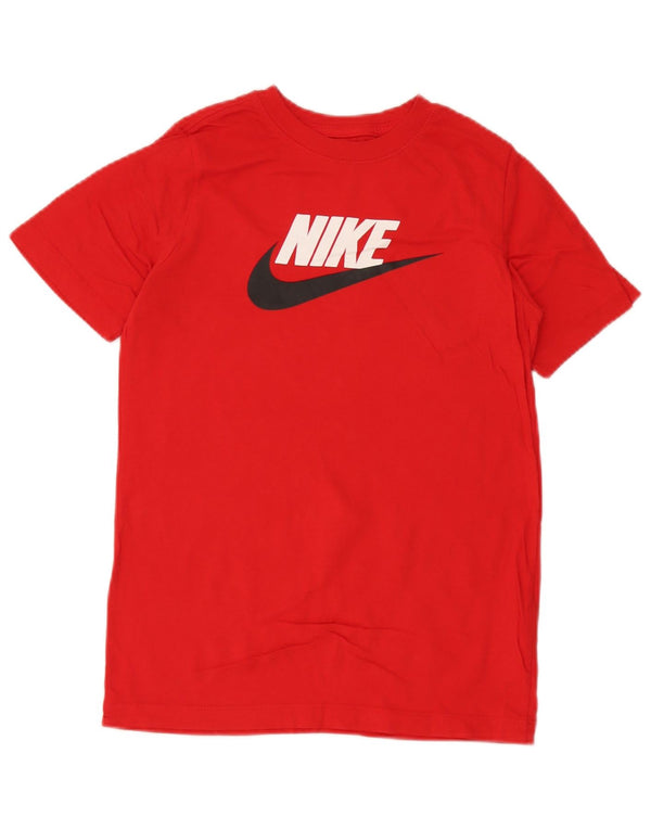Μπλουζάκι Nike Boys Graphic T-shirt 12-13 ετών, μεγάλο κόκκινο βαμβακερό