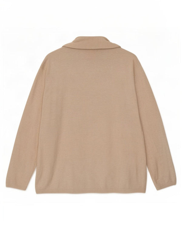 Zara Girls Ζακέτα πουλόβερ κανονικής εφαρμογής 9-10 ετών Μπεζ βισκόζη Classic