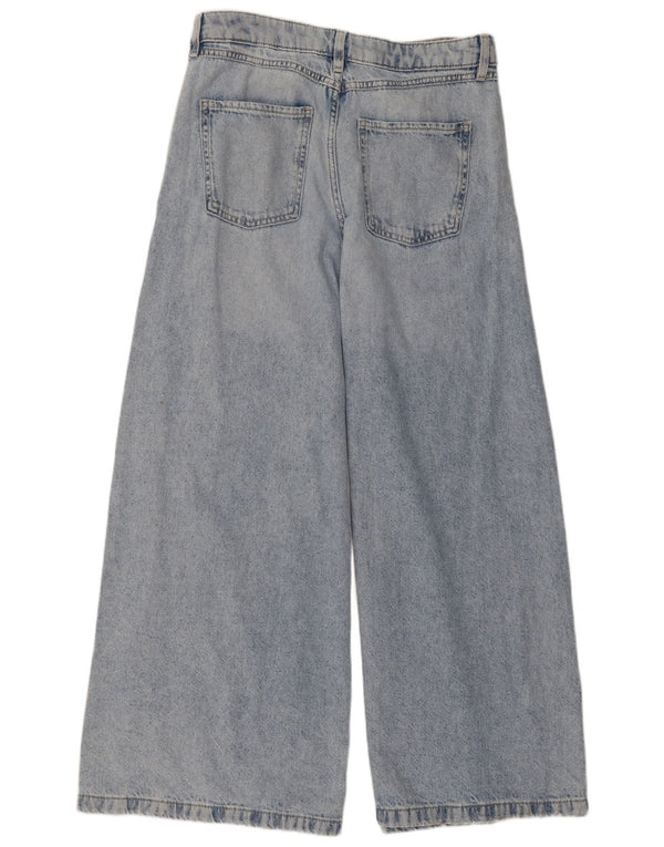 Marks & Spencer Γυναικείο τζιν ψηλόμεσο φαρδύ πόδι UK 12 Medium W30 L28 Blue