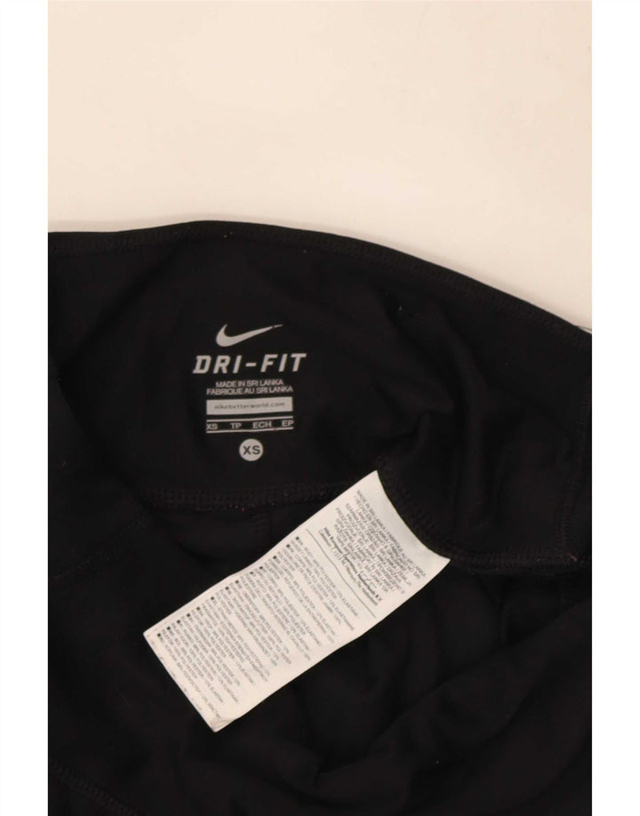 Nike Γυναικεία κολάν Dri Fit UK 6 XS Μαύρο Πολυεστέρας