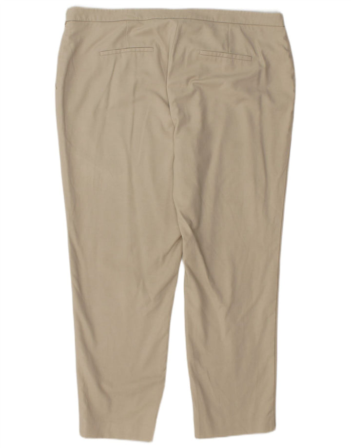 CALVIN KLEIN Γυναικείο ίσιο κομμένο παντελόνι US 16 2XL W38 L27 Μπεζ