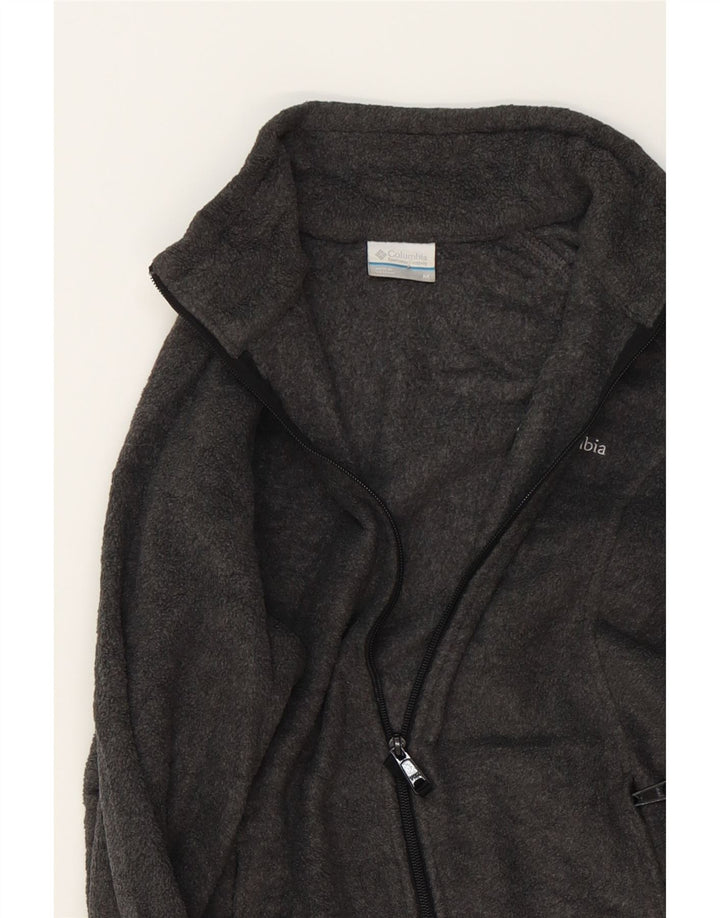 COLUMBIA Womens Fleece Jacket UK 14 Medium Grey Polyester Vintage Columbia and Second-Hand Columbia from Messina Hembry 