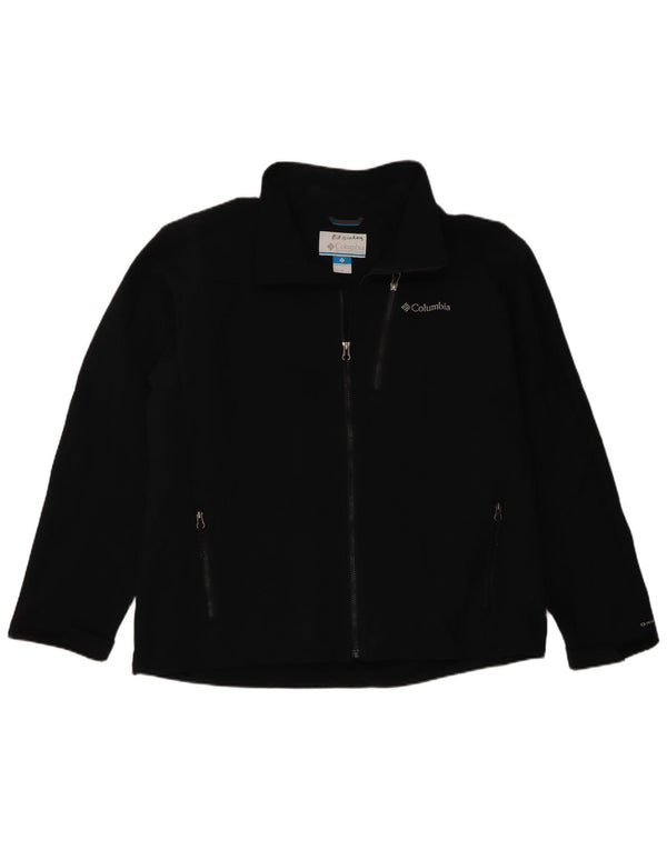 Columbia Ανδρικό Fleece Jacket Uk 42 XL Μαύρο Πολυεστέρας