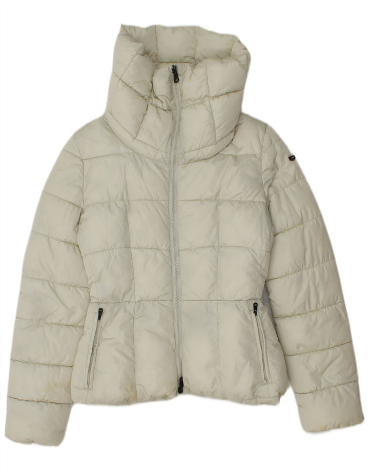 Refrigiwear Γυναικείο μπουφάν με επένδυση IT 42 Medium Off White Polyamide