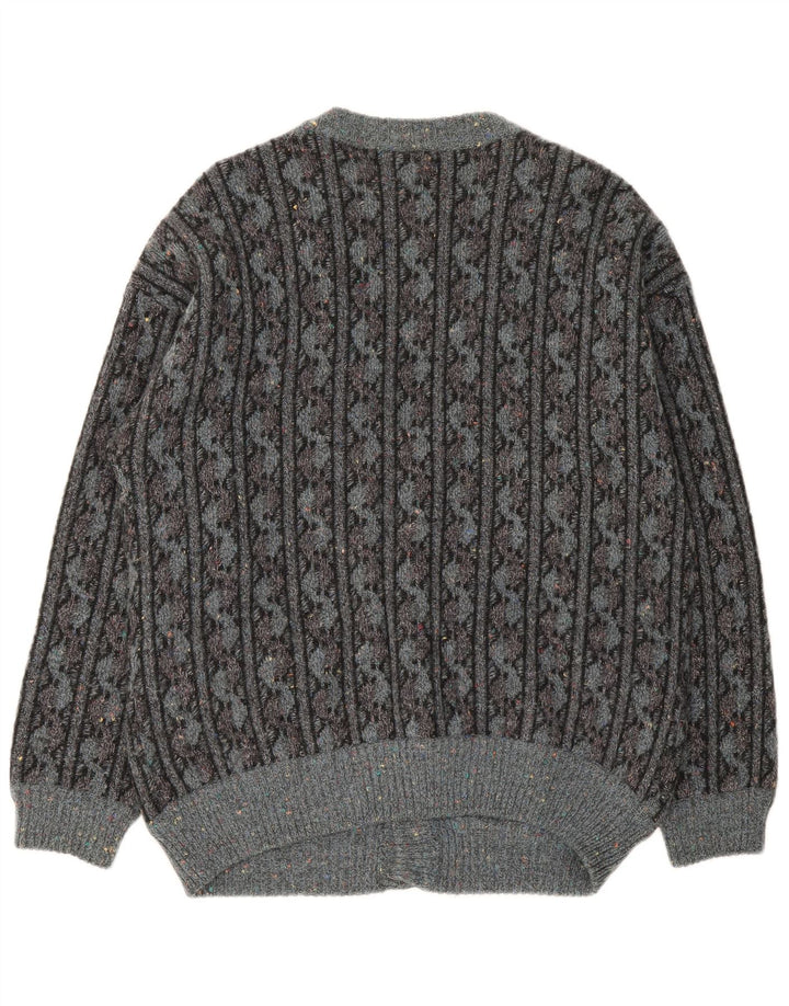 Ανδρικό πουλόβερ Ranger Cardigan IT 52 Γκρι Γκρι Γεωμετρικό Μαλλί