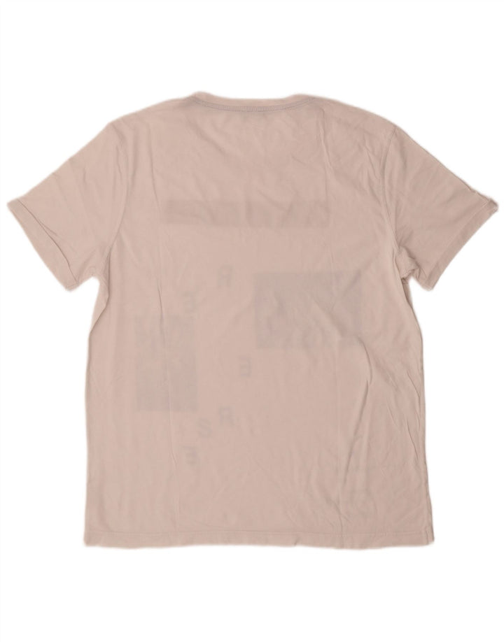 Ανδρικό γραφικό μπλουζάκι Benetton Top Medium White