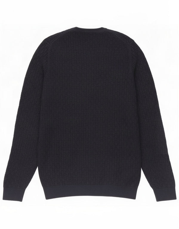 Ανδρικό πουλόβερ Massimo Dutti Crew Neck Jumper Medium Navy Blue Cotton
