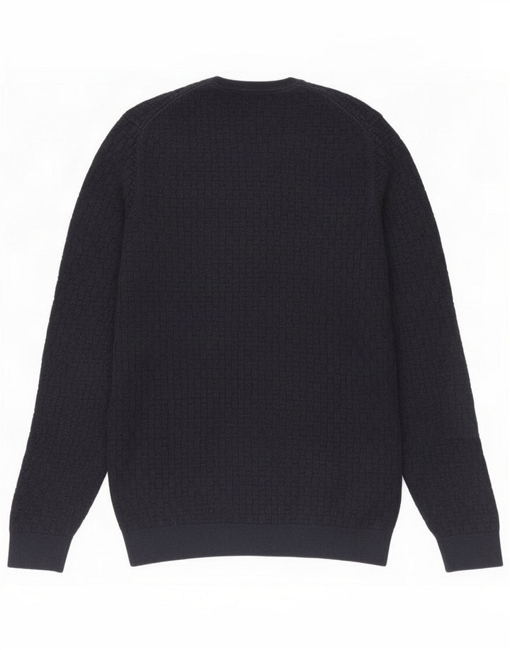Ανδρικό πουλόβερ Massimo Dutti Crew Neck Jumper Medium Navy Blue Cotton