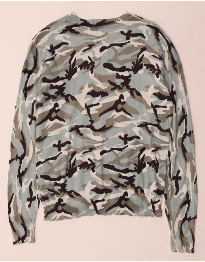 CALVIN KLEIN JEANS Γυναικείο πουλόβερ με λαιμόκαυστο UK 14 Medium Blue