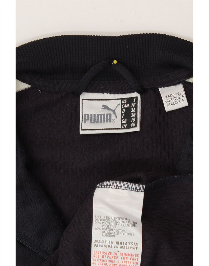 Puma Γυναικεία αθλητική φόρμα Top Jacket UK 10 Small Navy Blue Colourblock
