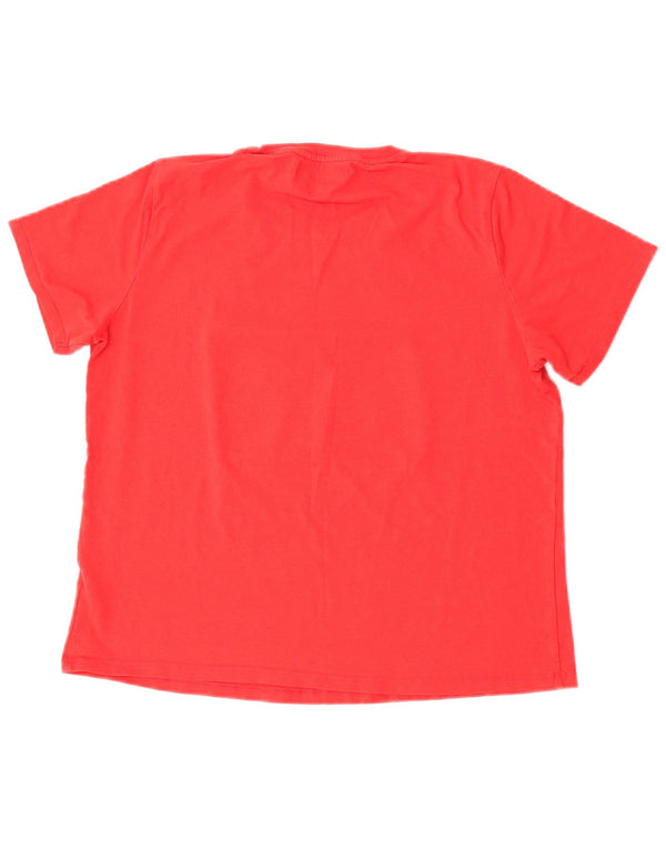 Tommy Hilfiger Girls Graphic T-Shirt Top 13-14 Years XL Red Cotton