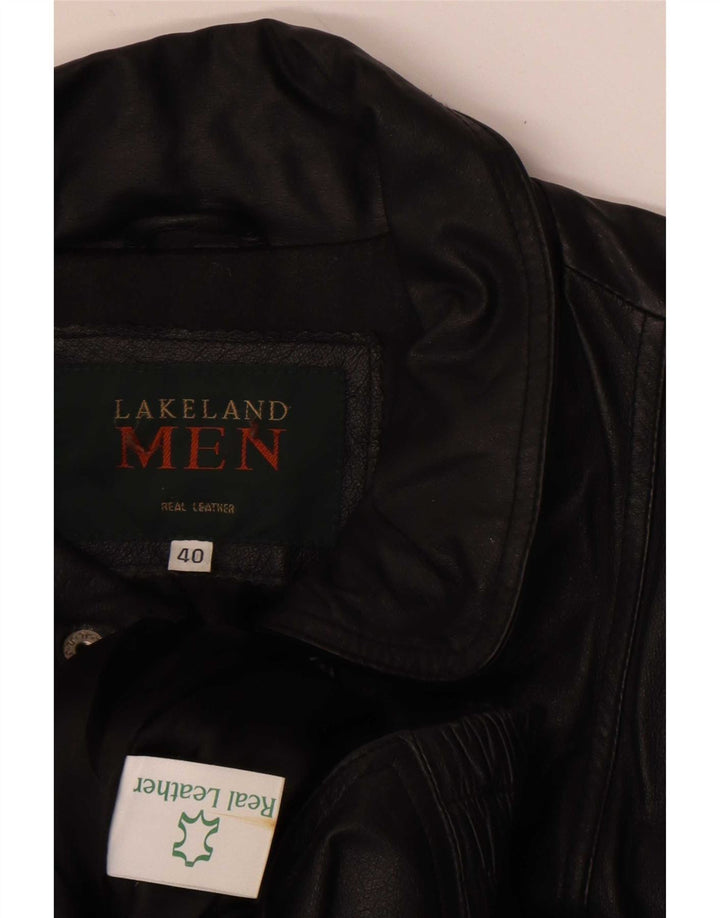 Lakeland Ανδρικό Δερμάτινο Μπουφάν UK 40 Large Μαύρο