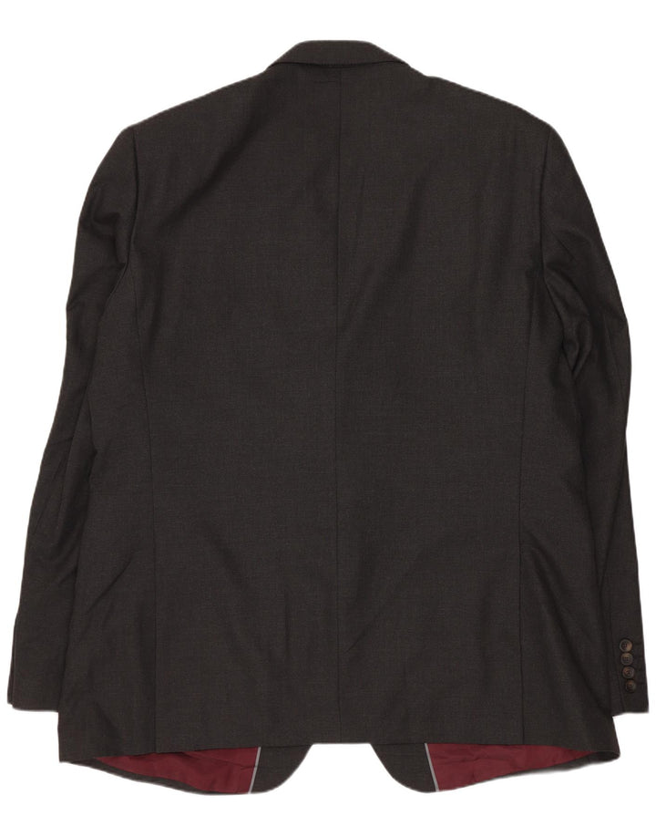 Marks & Spencer Ανδρικό μπουφάν blazer UK 46 XL Γκρι πολυεστέρας