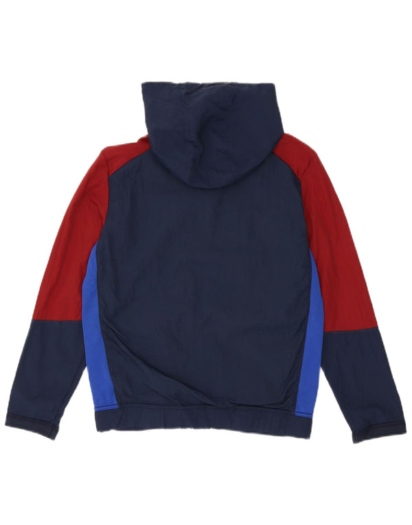Russell Athletic Boys Rain Jacket 10-11 Years Large Navy Blue Colorblock