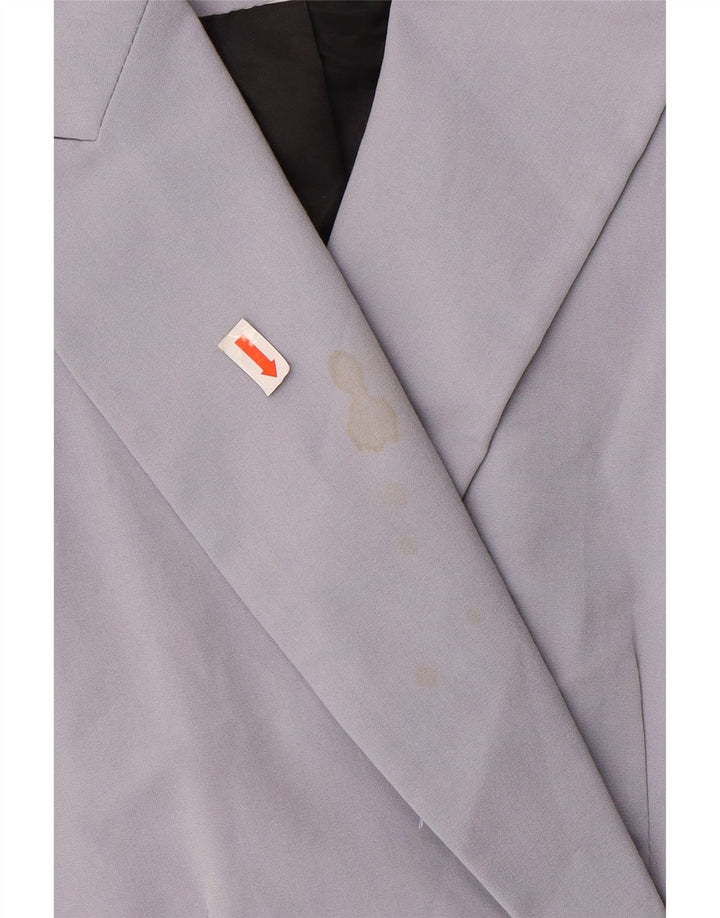 Zara Γυναικείο Μπουφάν σακάκι με 1 κουμπί EU 46 2XL Μωβ πολυεστέρας